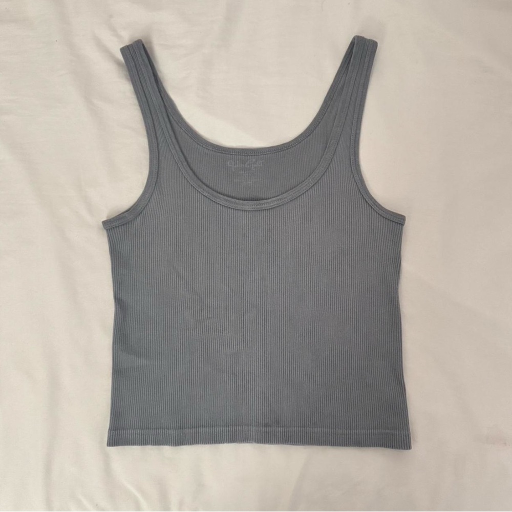 Brandy Melville Charcoal Ribbed Tank Top